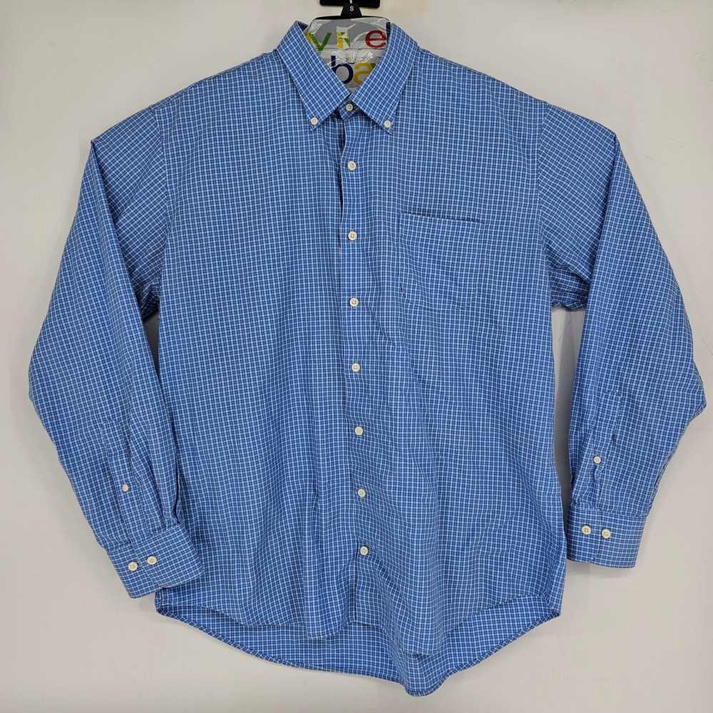 Peter Millar Shirt Mens Extra Large‎ Button Down Long Sleeve Preppy Blue Check